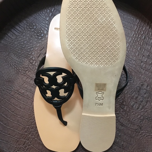 NEW• Tory Burch Miller Square Toe Thong Sandal - Picture 3 of 5